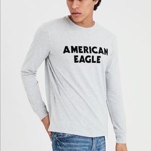 American eagle graphic shirt corduroy writing